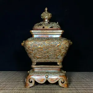 Quemador de Incienso de Latón de Diseño Rústico para Uso Doméstico y Religioso, Creando Aromaterapia con Incienso Indio 100% Natural y Duradero - Product Image 6