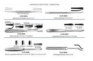 Élévateurs périostés orthopédiques dissecteurs Instruments en acier inoxydable Pakistan Maher Instruments chirurgicaux - Product Image 2