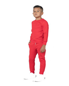 Ensemble de vêtements pour garçon adolescent en coton OEM, sweat à capuche et pantalon, 2 pièces, survêtement pour bébé, ensembles de survêtements assortis pour enfants - Product Image 2