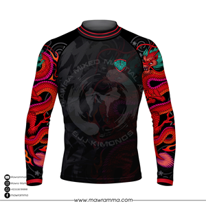 Mawra OEM Rashguard personnalisé à manches courtes, extensible dans 4 directions, impression par sublimation, t-shirt de compression pour hommes, fitness, musculation, entraînement - Product Image 5