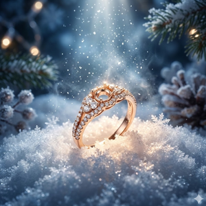 Anillos de Compromiso de Oro Rosa Sólido de 18K de Alta Calidad con Diamantes Reales, Fabricados en China, para Mujer, Clásicos para Boda - Product Image 4