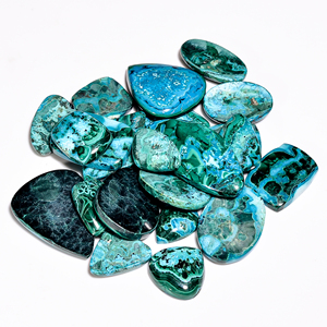 Piedras preciosas sueltas de crisocola de malaquita natural al por mayor cabujón piedras preciosas sueltas todos los tamaños mezcla lote de piedras preciosas para uso fabricación de joyas - Product Image 2