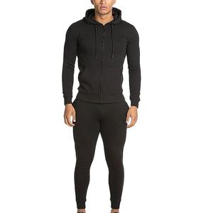 Vêtements de sport à capuche d'hiver de qualité supérieure survêtements d'entraînement de fitness pour hommes ensemble de jogging lourd pour la vente en gros - Product Image 1