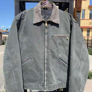 Veste en jean vintage délavée style Detroit pour homme, idéale pour l'hiver - Product Image 5