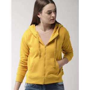 Wholesale 2025 New Women Winter Hoodie Solid <b>Yellow</b> Color Fleece Breathable Anti-Pilling <b>Hoodies</b> for Womens Cheap OEM Service - Product Image 5