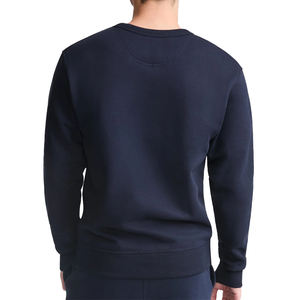 Sweat-shirt d'hiver à col rond en molleton brossé de poids moyen de qualité supérieure pour hommes, pull en coton mélangé personnalisé, poignets côtelés, coupe classique, personnalisé - Product Image 2