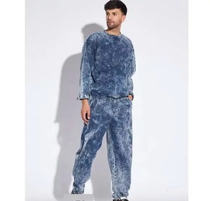 Survêtement polaire confortable deux pièces hiver ensemble sweat-shirt et joggeurs unisexe Street Wear Look - Product Image 3