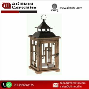 Lanterne à bougies en bois pour les célébrations festives Articles en bois pour l'approvisionnement mondial en provenance d'Inde - Product Image 5