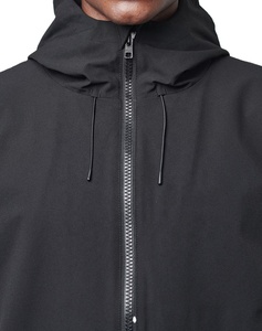 Chaqueta Deportiva Cortavientos Personalizada, Ligera, Impermeable, Transpirable, de Lona de Algodón, con Cuello Alto y Capucha, para Correr - Product Image 4