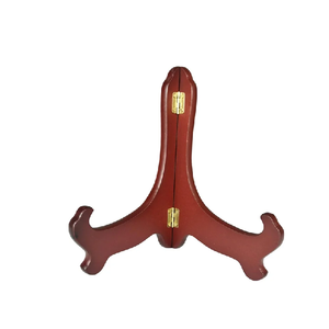 Soporte de placa de madera para servir dos capas Soporte para pasteles Estante Plato de madera para utensilios de cocina y restaurantes - Product Image 1
