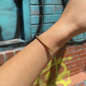 Brazalete de latón con piedra preciosa natural Cristal Curación Punta de flecha Diseño Piedra semipreciosa Artesanía 15mm Ancho de banda para bodas - Product Image 2