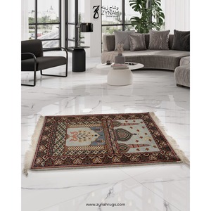 Zynah Indian Wool Modern Embroidered Floral High Pile Washable Soft Durable Travel Home Use Muslim Prayer <b>Mat</b> Non-slip - Product Image 5