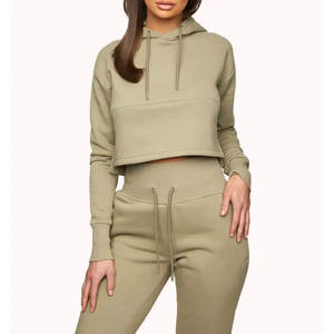 Conjunto Deportivo Informal de Alta Calidad, Estilo Nuevo, Personalizado, Transpirable, con Puños Acanalados, Sudadera con Capucha para Mujer - Product Image 5