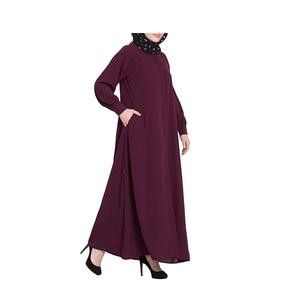 Abaya élégante grande taille pour femmes, vêtements de mode traditionnels musulmans respirants avec design ouvert sur le devant pour une utilisation en extérieur - Product Image 5