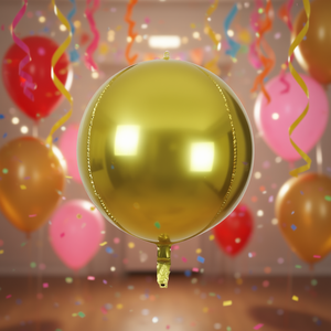 Palloncini d'Amore per Feste 4D Oro 80Cm 32 Pollici 12 Pezzi per Sacchetto - Product Image 3