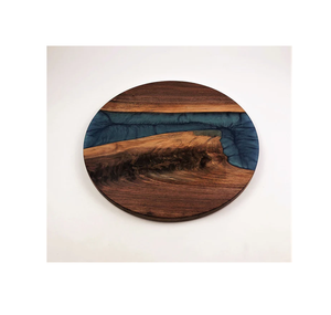 แผ่นไม้อะคาเซียทำจากเรซินสีเขียวเข้ม360หมุนได้สำหรับห้องรับประทานอาหารห้องครัวห้องนั่งเล่นห้องนอนใช้ในห้องนอน - Product Image 1