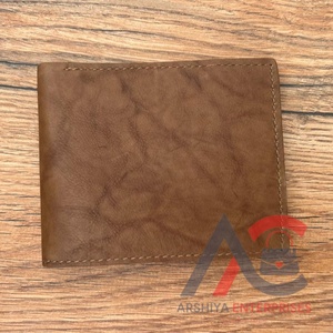 Cartera plegable de cuero de vaca genuino 100% más vendida de alta calidad con monedero a precio de fábrica - Product Image 1