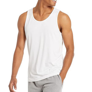 Wholesale <b>Rib</b> Sleeveless 100% Cotton Singlet <b>Men's</b> Blank Solid color <b>Vest</b> <b>Men</b> Fitness Workout Gym wear tank top - Product Image 6