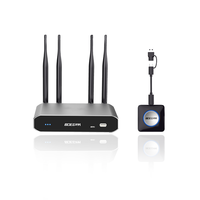 Système de présentation sans fil WiFi 6 4K, kit BYOM, émetteur et récepteur RK3566 à 9 écrans partagés, Plug & Play pour salle de conférence