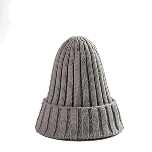 Gorro liso con logotipo personalizado de alta calidad, tejido estampado impermeable de lana 100%, diseño personalizado para la temporada de invierno - Product Image 2