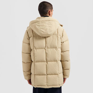 High Quality Men's Plus Size Puffer <b>Jacket</b> OEM Service Custom <b>Lightweight</b> Winter <b>Waterproof</b> <b>Breathable</b> Stand Collar Hooded - Product Image 4