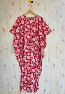 100% coton caftan femmes coton Caftan tunique à la main Boho coton caftan taille libre caftan Robe écologique Robe cadeau pour elle - Product Image 3