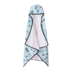 OEM ODM algodón polar bebé Poncho con capucha muselina toalla absorbente de agua transpirable baño envoltura recién nacidos niños pequeños nombre personalizado impreso - Product Image 2