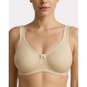 Soutien-gorge minimisant 370 à armatures et maintien des épaules, coupe confortable, bonnet complet, respirant, sans couture, style uni, confortable, lavable en machine - Product Image 1