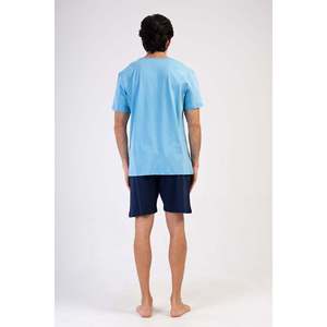 Conjunto de Pantalones Cortos y Camiseta de Cuello Redondo para Hombre CEPLI ERKEK P.SUPREM XXL - Turquesa - Turquesa - Product Image 4