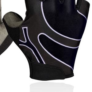 Gants de cyclisme à doigts courts en gros Logo personnalisé Microfibre-Demi-doigt vélo cyclisme équitation vélo vélo gants de cyclisme - Product Image 6