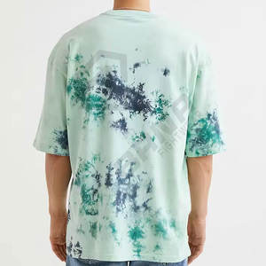 Camisetas con estampado de letras de gran tamaño para hombre, camisetas casuales de Hip Hop de verano con hombros caídos para hombre - Product Image 3