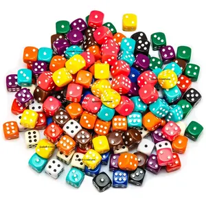 Choose individual colorful 6Sided dice made of resin at wholesale rate by zamzam impex