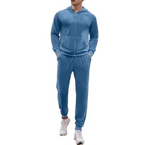 Survêtement en velours personnalisé de haute qualité Survêtements de sport pour hommes Survêtements en velours de luxe en polaire pour hommes - Product Image 4