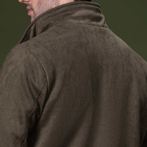 Veste en daim bleu olive personnalisable par le fabricant direct, ODM, manches longues, style streetwear d'hiver, vêtements de neige, tissu denim - Product Image 5