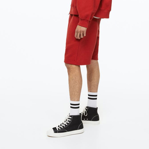 Haute qualité gris chiné peigné imprimé Animal survêtement Shorts hommes respirant 100% coton léger Hip Hop Style grande taille - Product Image 1