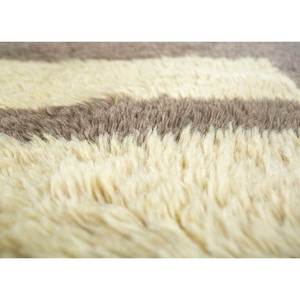 พรมขนสัตว์ถักมือสีเบจและสีน้ำตาลลายเรขาคณิต สำหรับห้องนั่งเล่น ทางเข้าห้องนอน ห้องโถง-Pae-1371 - Product Image 3