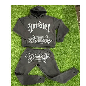 Sweat à capuche en molleton de coton 100%, combinaison de service OEM élégante avec fermeture éclair thermique et motif d'impression de conception personnalisée, nouvel arrivage - Product Image 1