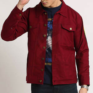 Vente en gros Logo personnalisé Veste en jean pour hommes en coton Veste en jean respirante pour hommes pour l'extérieur - Product Image 1