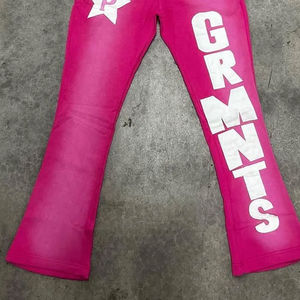 Prix d'usine en gros, services OEM, streetwear, jogging imprimé, ensemble deux pièces, sweat à capuche zippé, pantalon large, 100% polyester, ensembles de survêtement - Product Image 5