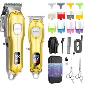 Tondeuse à cheveux sans fil professionnelle pour hommes, kit de toilettage de barbe, rechargeable par USB, tondeuse à cheveux professionnelle pour hommes - Product Image 1