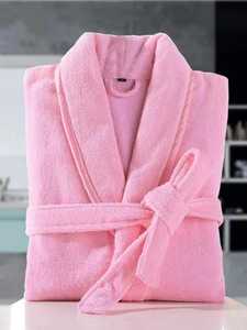 Albornoz de terciopelo de algodón 100% de lujo de alta calidad con logotipo personalizado para su pareja bata de baño para hombres y mujeres - Product Image 3