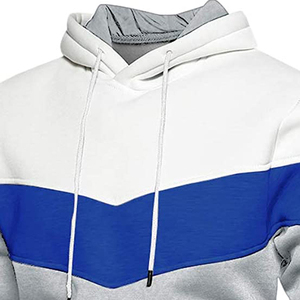 New Customized Baggy Style Winter Three Panel Pullover <b>Hoodie</b> for Men 100% Cotton Plain Dyed in <b>Red</b> White Black Cut Sewn Panels - Product Image 6