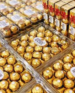 Venta al por mayor de calidad Ferero Rocher Chocolate Collection Mejor precio T22 T24 T16 Chocolate sólido con sabor con embalaje a granel de galletas - Product Image 4