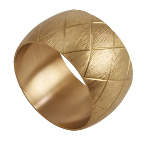 Rond de serviette multifonctionnel fini or Porte-serviettes de table de mariage Logo personnalisé Porte-serviettes en papier en tissu de fer Promotionnel - Product Image 5