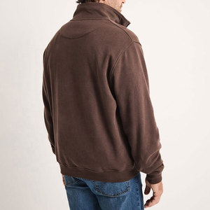 เสื้อสเวตเชิ้ตคอซิปสีเทาเข้มสำหรับผู้ชาย Econex Sports ผ้าฝ้าย 100% น้ำหนัก 300 กรัม ทรงปกติ สวมใส่สบาย เหมาะสำหรับฤดูหนาว ผ้าถักเฟรนช์เทอร์รี่ คอกลม - Product Image 2
