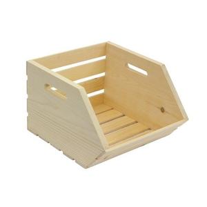 Wooden <b>storage</b> <b>basket</b> crafted to simplify home organization by storing kitchen <b>bathroom</b> and bedroom items neatly - Product Image 2