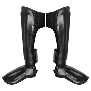 Venta al por mayor logotipo personalizado artes marciales Kick Boxing MMA espinilleras almohadillas transpirable Protección Integral - Product Image 1