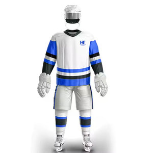 Nouveaux ensembles d'uniformes de hockey sur glace - 100% polyester, couleur et logo personnalisés, vêtements de sport légers et à séchage rapide - Product Image 1