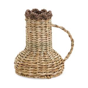 Vintage Handcrafted Grass Decorative <b>Vase</b> Elegant Woven Natural <b>Vase</b> Perfect For Displaying <b>Small</b> Blooms Or As A Statement Piece - Product Image 1
