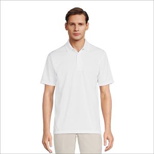 Options de design personnalisables Coton uni à manches courtes pour hommes PK tricoté pour polos Options de design personnalisables Couleur blanche - Product Image 1